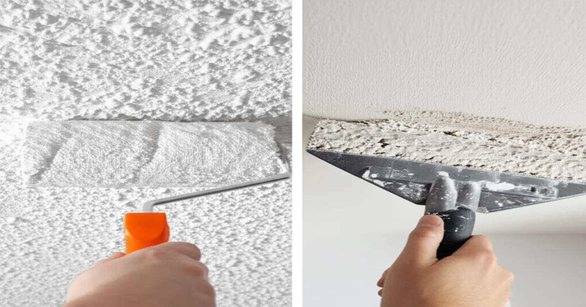 Popcorn Ceiling Removal in Milton