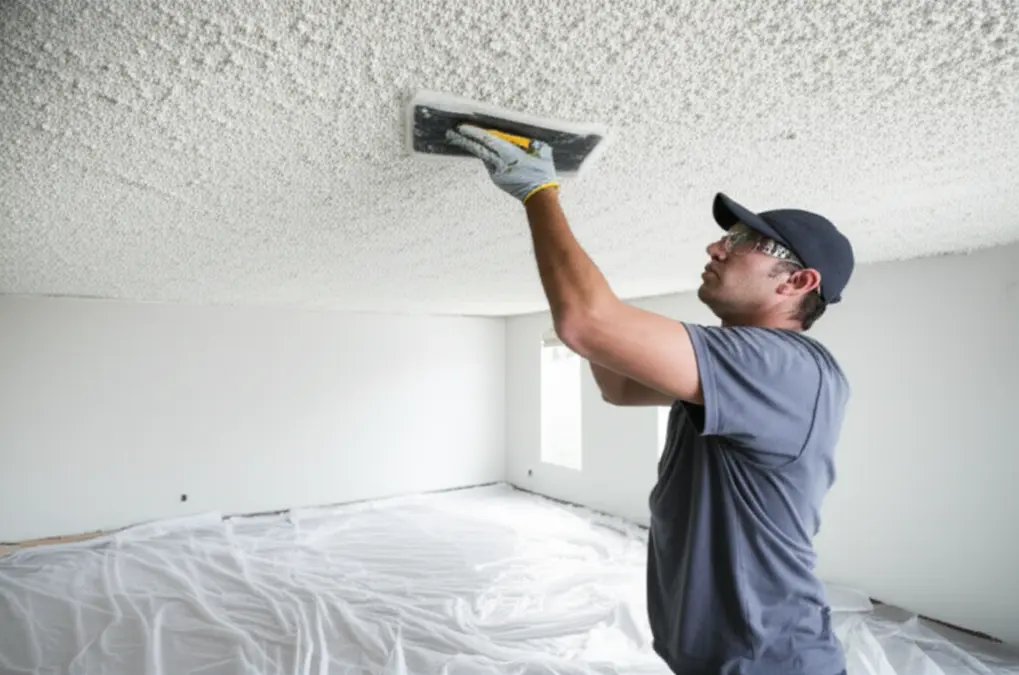 Popcorn Ceiling Removal in Concord