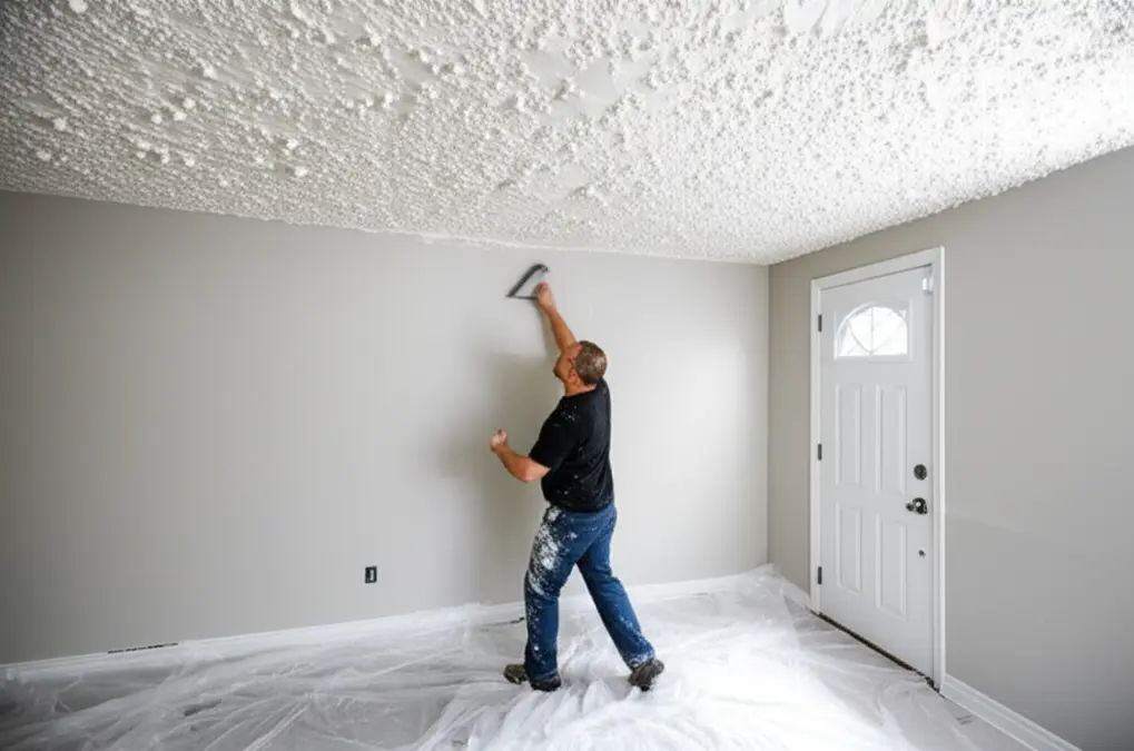 Popcorn Ceiling Removal in Hamilton