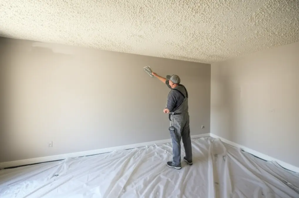 Popcorn Ceiling Removal in Willowdale