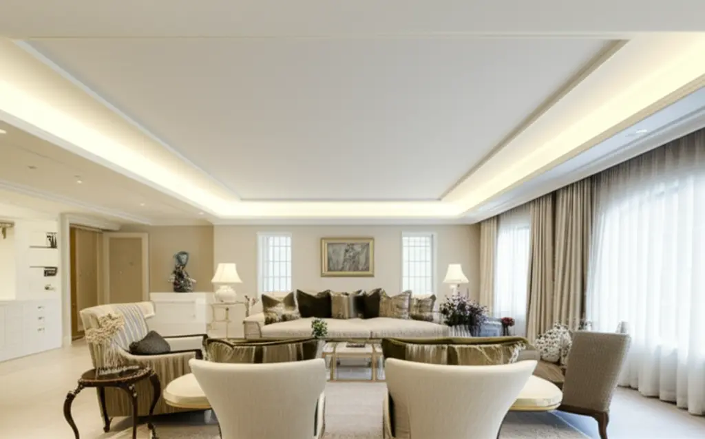 Popcorn Ceiling Removal with Pot Lights Installation