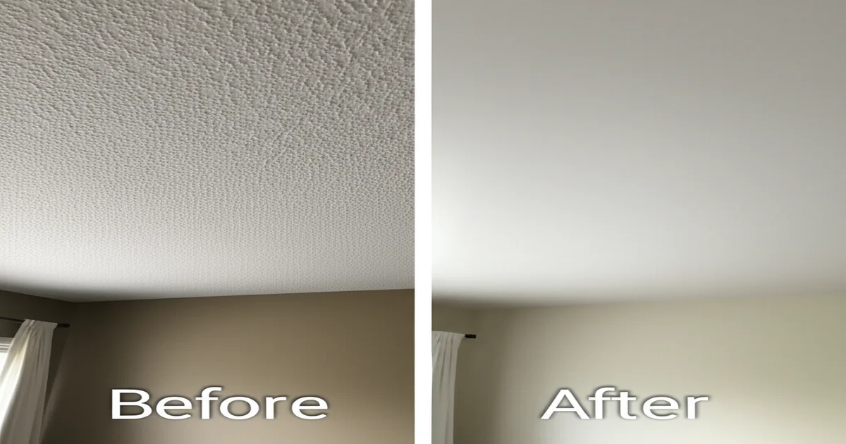 Stucco Ceiling Removal: Process & Cost