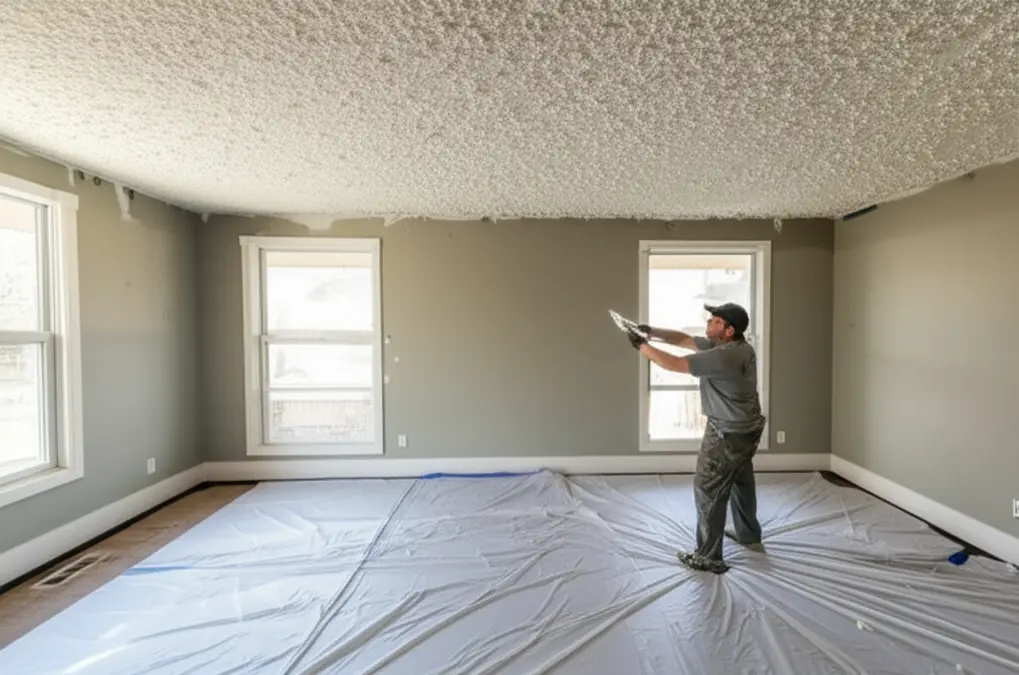 Popcorn Ceiling Removal in Leslieville
